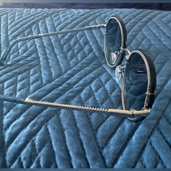 Escada Oversized Sunglasses with Blue Gradient Lenses - Picture 4 of 6